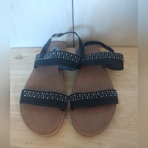 Alexis Bendel Black Studded Sandals Size: 6
